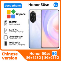 Honor 50 SE 5g Dimensity 900 120HZ Full Screen 66W Super Charger 6.78” SmartPhone 108MP Camera  NFC Google Original Used Phone