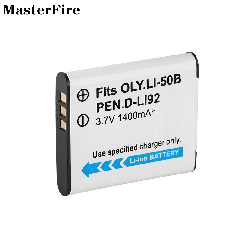 4x LI-50B LI50B 1400mah 3.7V Bateria de câmera para Olympus SZ-20 SP-810UZ XZ-1 TG-805 uTOUGH-6000 U1010 Pentax D-LI92 x70 Baterias