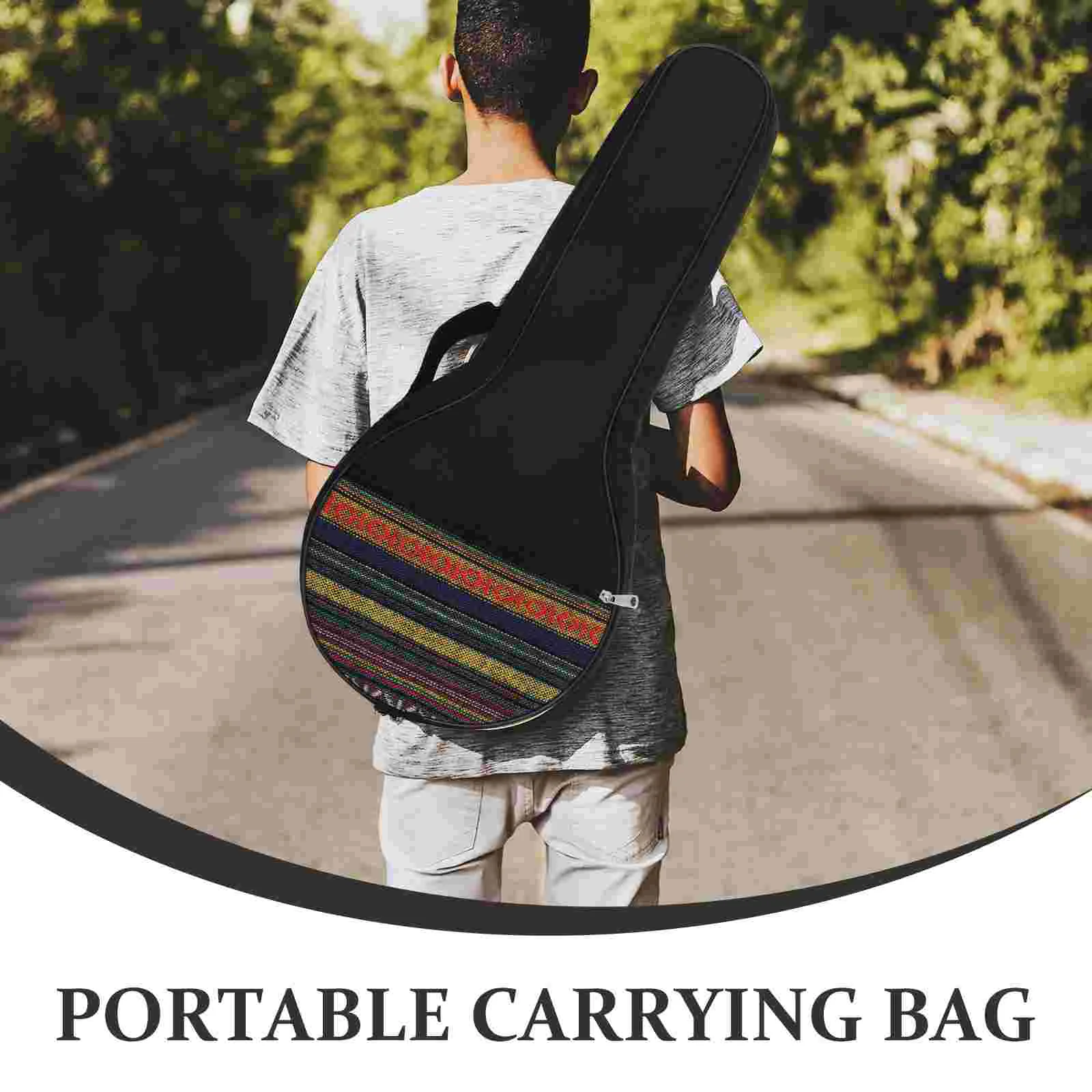 Banjo Carrier Bag Crossbody Tote Organizer Instrument Padding Gig 4-String Holder