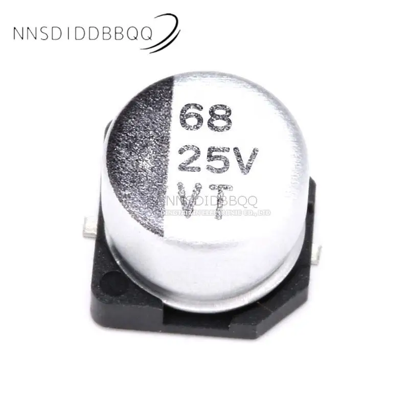 SMD Electrolytic Capacitor Aluminum Electrolytic Capacitor 68UF 6.3V 10V 16V 25V 35V 50V 63V 100V SMD Electrolytic Capacitor