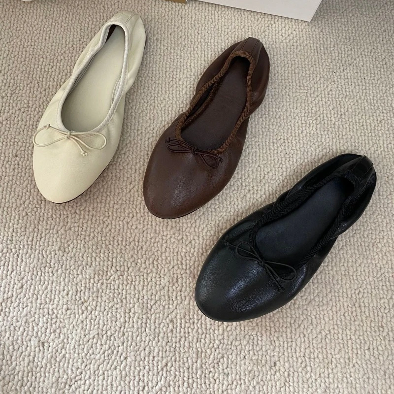 New Custom Imported Environmentally Friendly Lambskin Soft Ballet Shoes