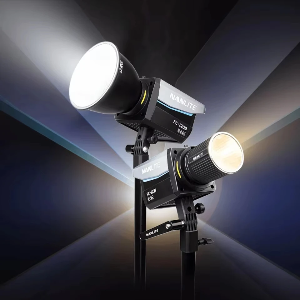Nanlite FC-60B FC-120B Tweekleurige fotografie LED-spot 2700K-6500K Professionele lamp Videolicht voor live streaming studio