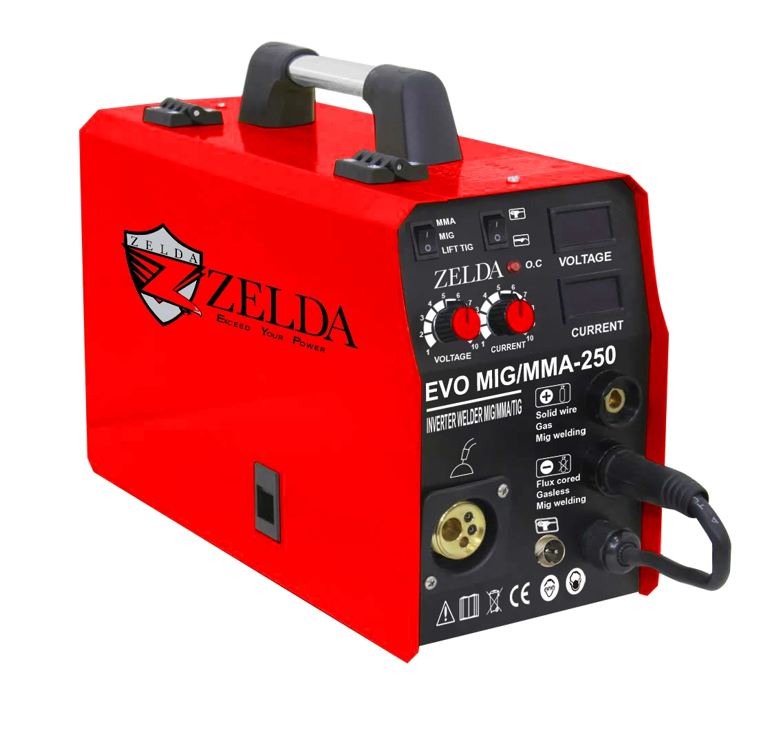 

Zelda MIG MAG Welding Machine MMA TIG 4 IN 1 250a Welding Machine