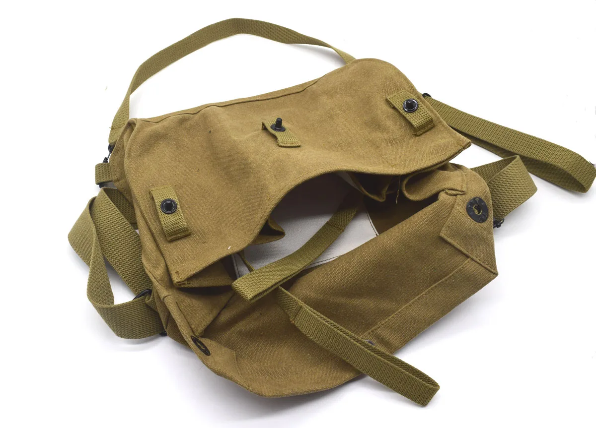 Cosplay U.S. ARMY LIGHTWEIGHT SERVICE GAS MASK BAG khaki Color