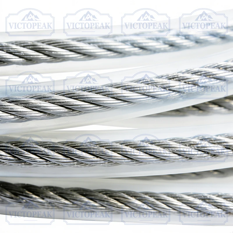 Gardening Power Tool Parts Brush Cutter Replacement Accessories Round 3.0mm/5m Durable Nylon Wrapped Steel Wire Trimmer Line view 5