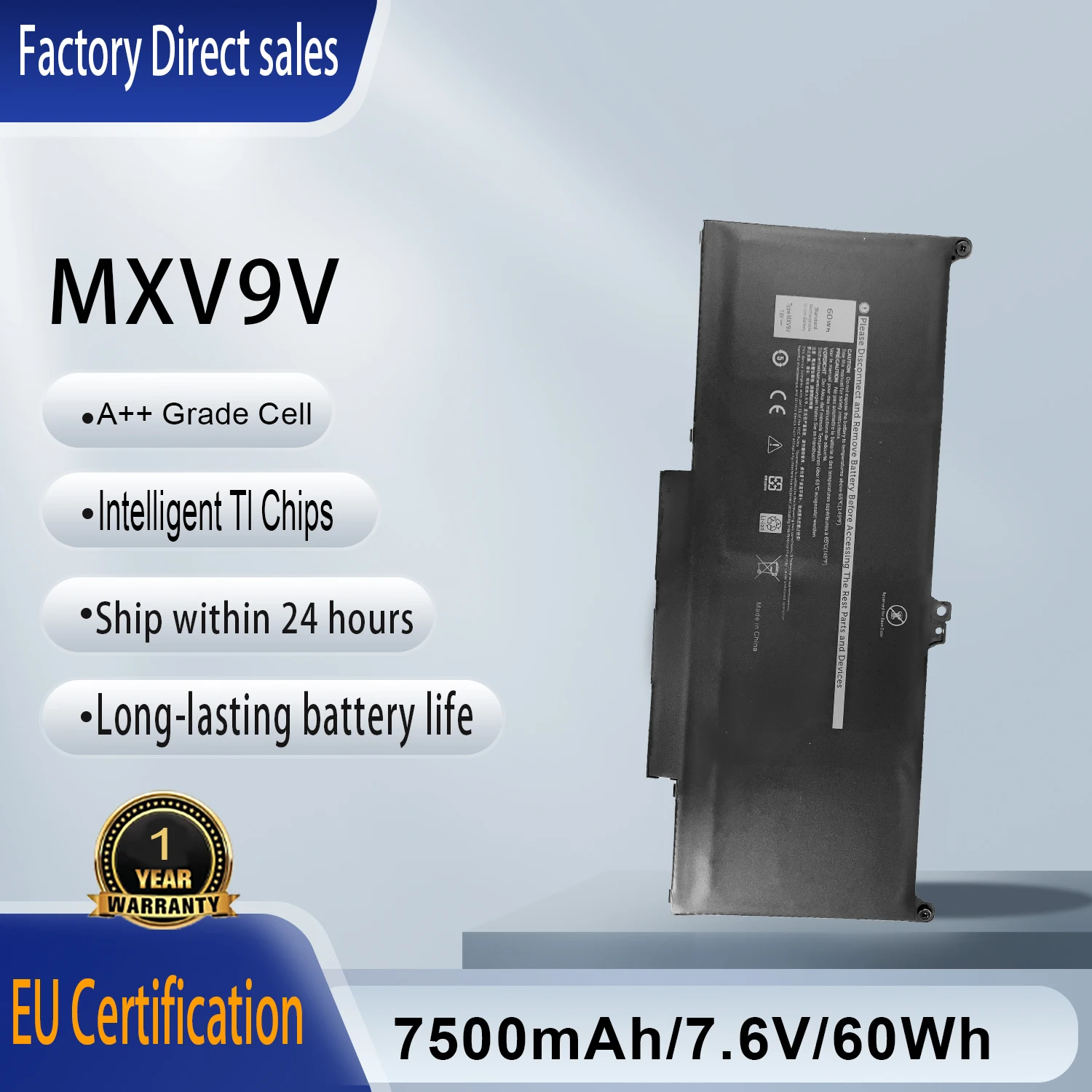 

Аккумулятор для ноутбуков Dell Latitude E5300, E5310, E7300, E7400, Latitude 5310, 5300, серии 2-в-1, модели 5VC2M, 829MX, 0829MX, P96G001, P97G