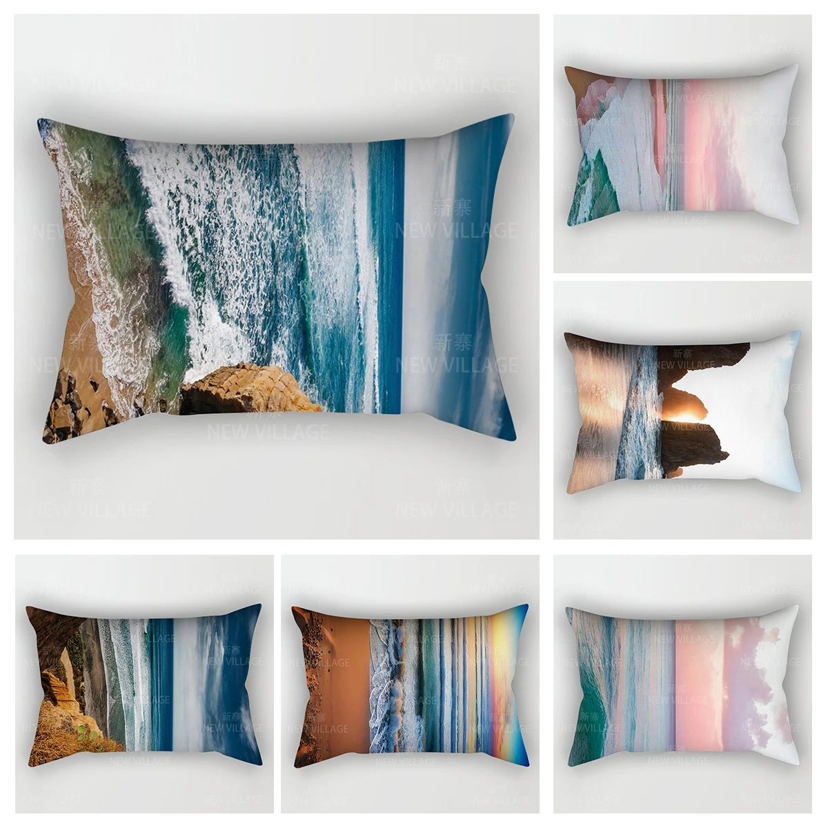 Modern Decorative Cushion for Home Living Room Decor Throw Pillow Cover 48*74 30x50cm 40x60cm 50x70cm Beach  bedroom bed sofa