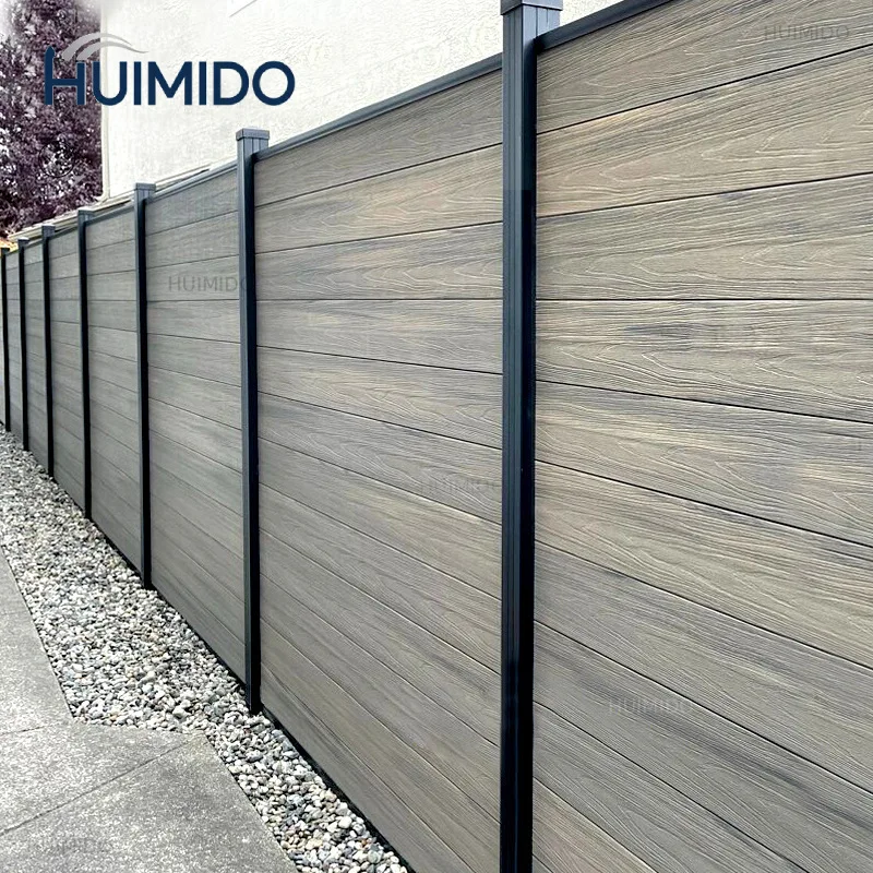 Aluminum Vertical Fence Panels Powder Coated Garden Privacy Fencing for Modern Courtyard Projects