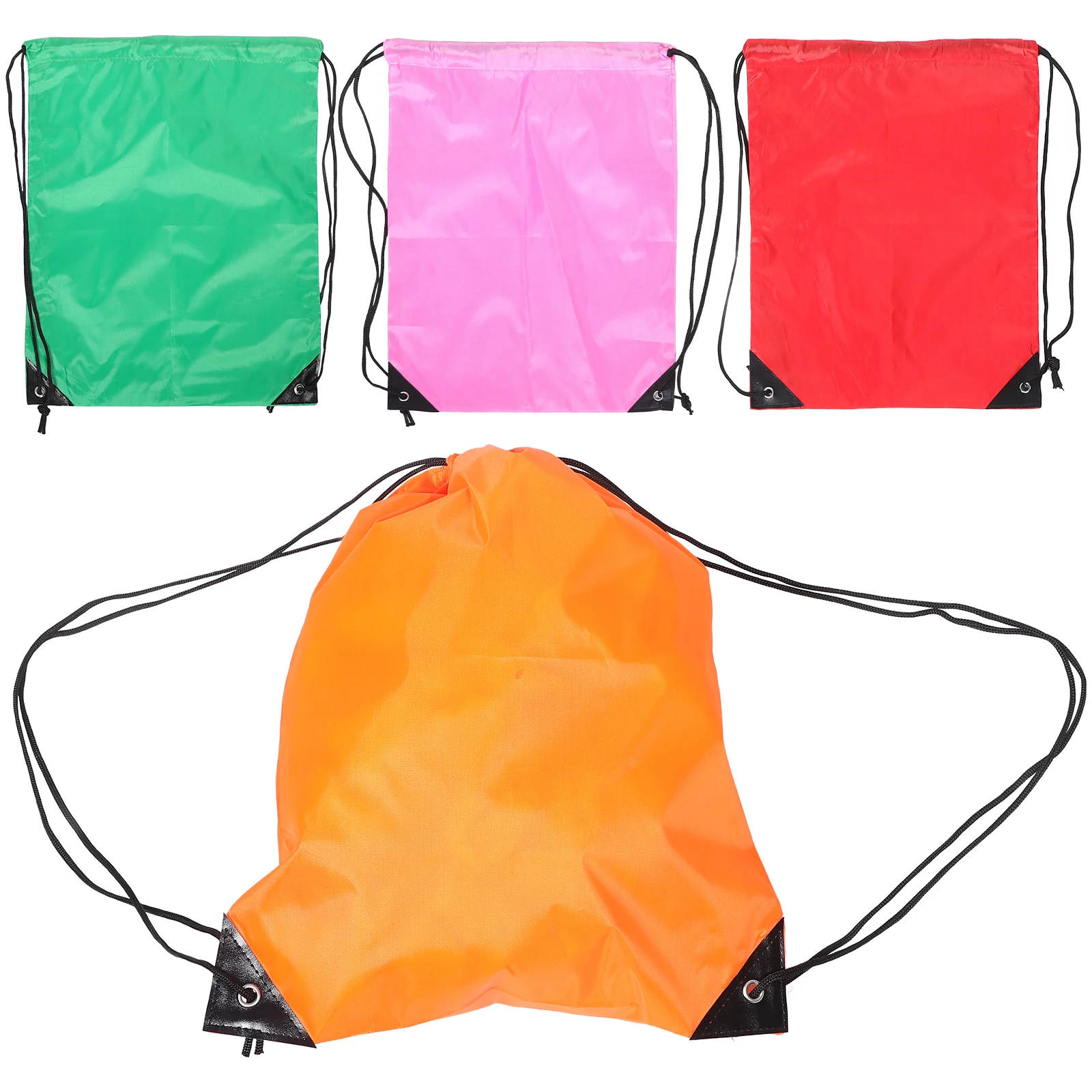 

4 Pcs Travel Bunch Pocket Drawstring Bag Bulk Balls Shoulders Gym Bags for Swimming Polyester Crossbody Sling