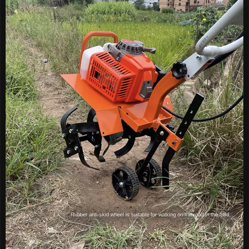 Imagem -03 - Cultivador de Alta Potência Micro-tiller Pequeno Agrícola Gasolina Rotary Tiller Home Hoe Weeding Solte o Solo Abra a Vala Arado