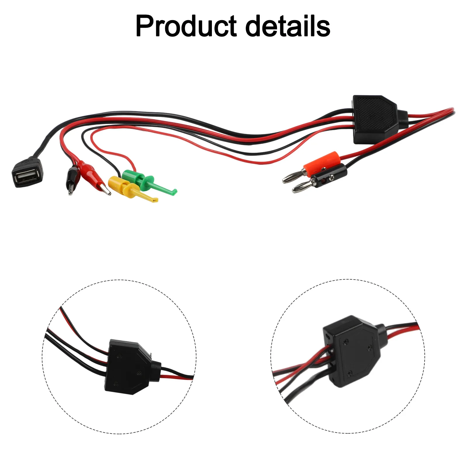 

Mobile Device Test Line DC Output Power Test Line 65 Cm Cable Length Compatible With Various Electronics Tool Bag 65 Cm