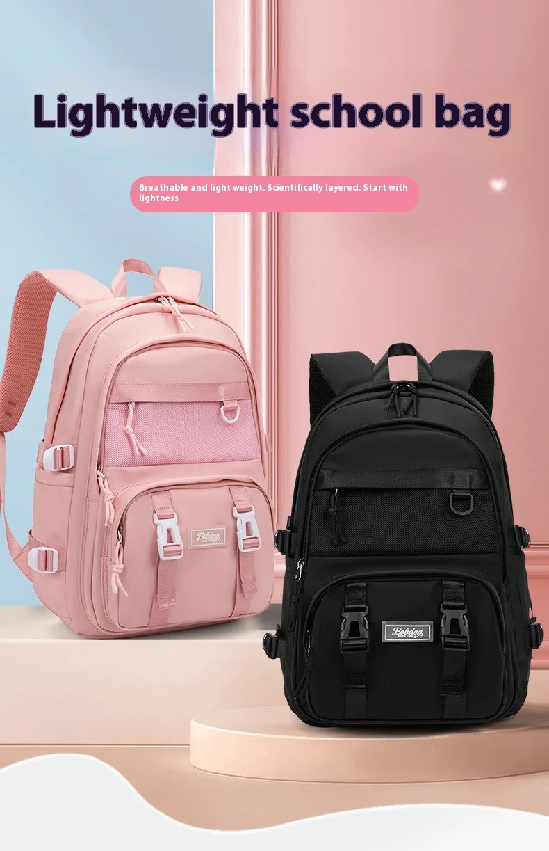 Schoolbag New Primary School Students Mori Large Capacity Load Reduction Ins Backpack High School Appearance Level Backpack