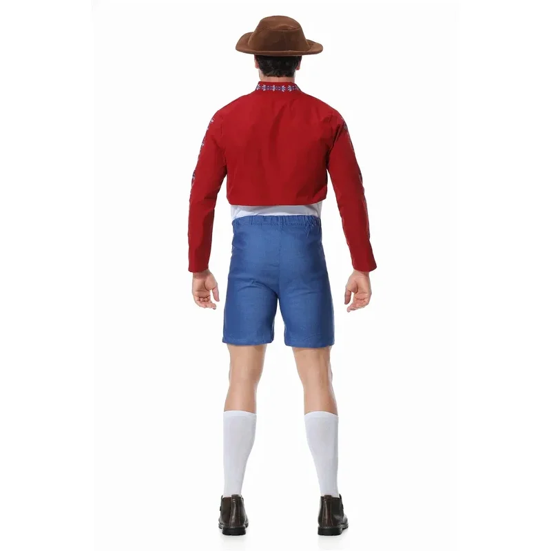 Traje de Carnaval de Oktoberfest bávaro alemán, traje tradicional de estilo nacional para hombres y mujeres, ropa de Festival auténtica