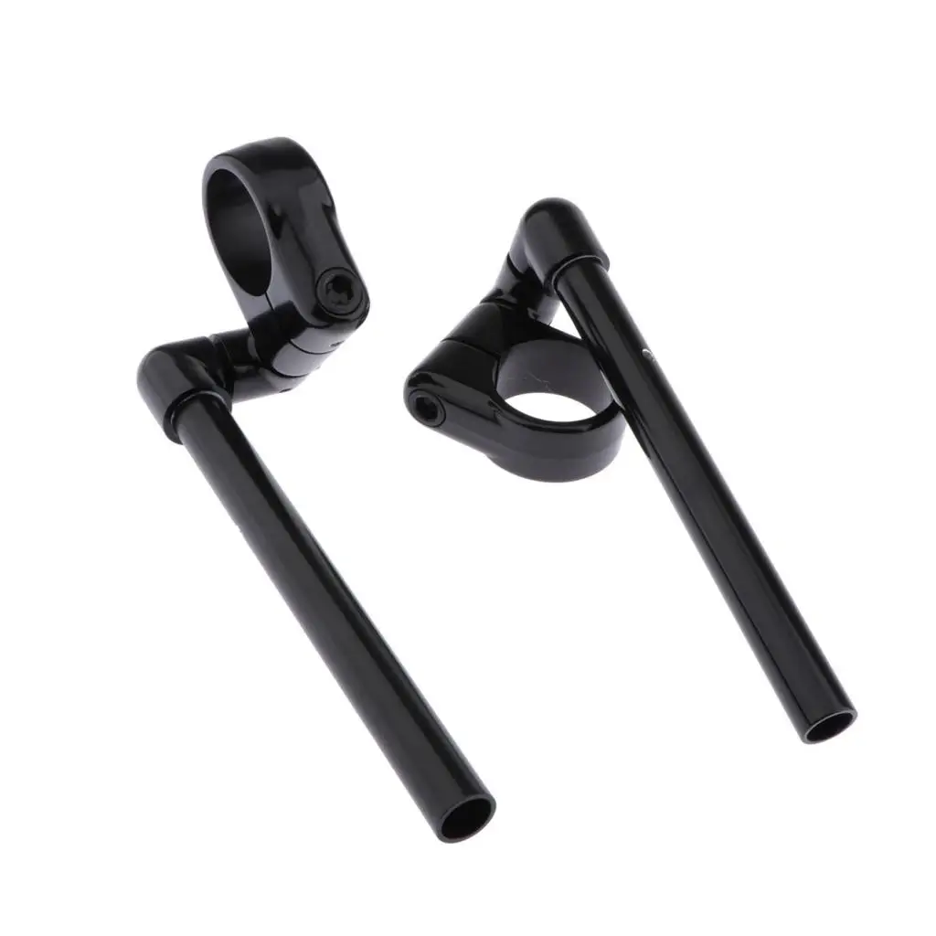 

52mm CNC Alloy Handlebars Grips Adjustable Clip On Fork for Motorbike