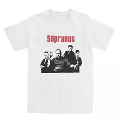 Men Women The Sopranos Shirt Merchandise Black Retro Pure Cotton Tops T-shirt Leisure Tees Adult