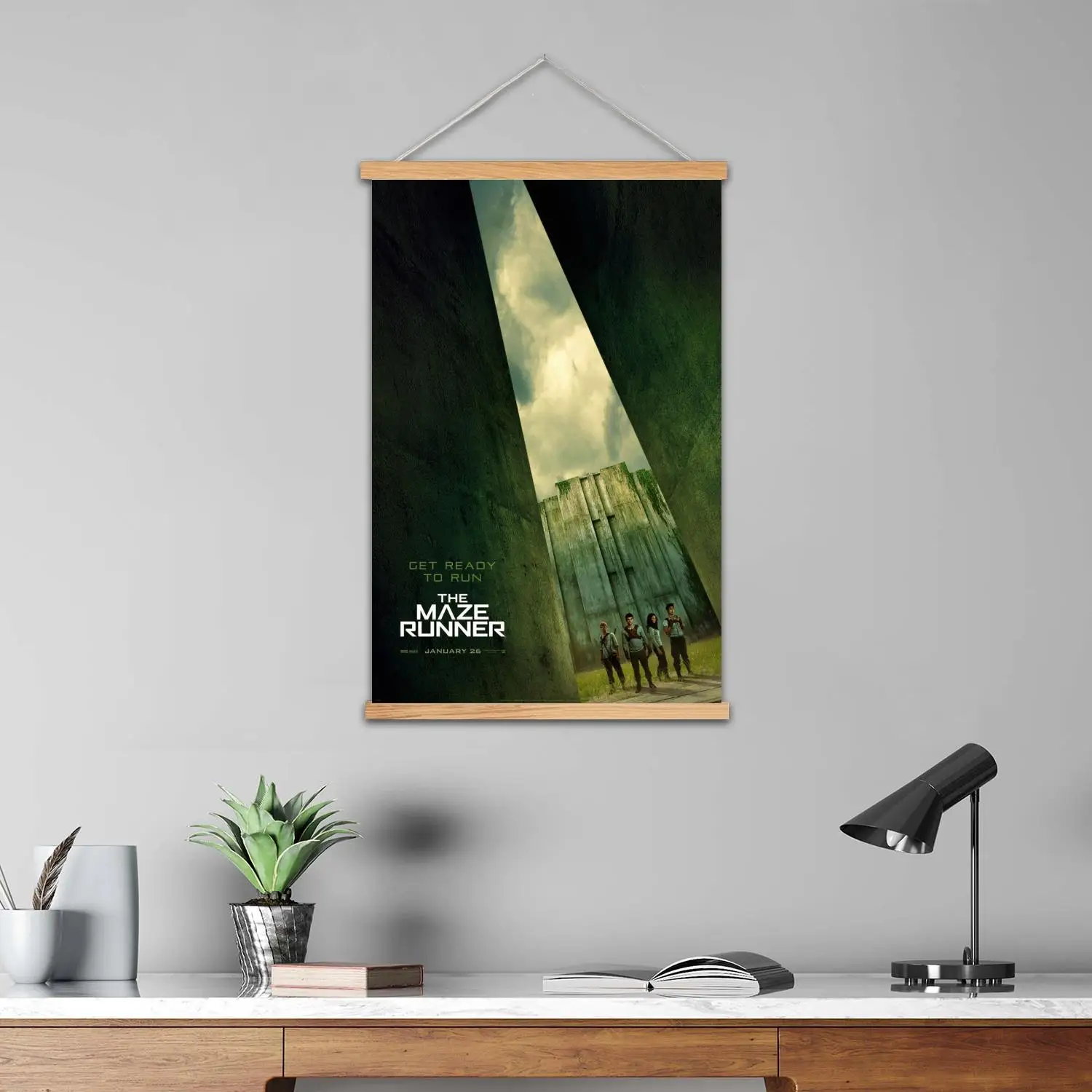 Maze Runner Movie Framed Wall Painting Canvas Art Poster and Wall Art,  Modern Family Bedroom Decor,Decorative painting
