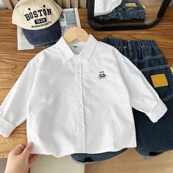 Baby Boys Blouses Kids Cartoon Outerwear Shirts 2024 Spring Autumn Fashion Tops 2 To 10Yrs Children's Clothing Casual