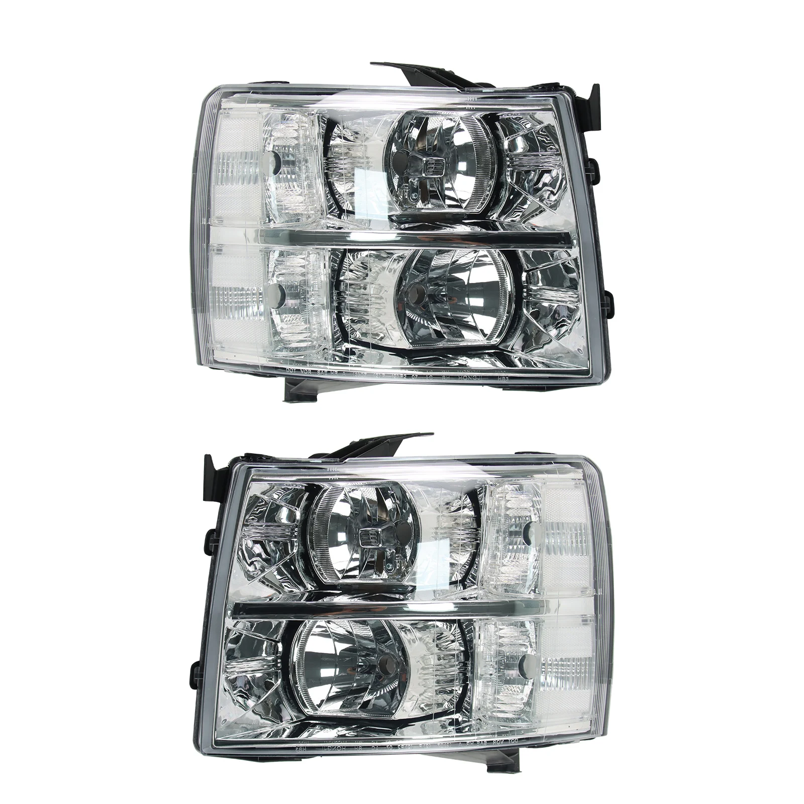 

1 пара автомобильных фар в сборе для Chevy silverado 2007-2013, прозрачная крышка объектива