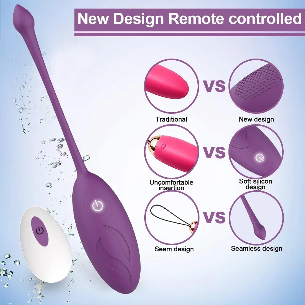 Remote Control Bullet Vibrator Sex Toys for Women Adults G-Spot Simulator Vaginal Ball Anal Plug Vibrating Love Egg Masturbator image 3