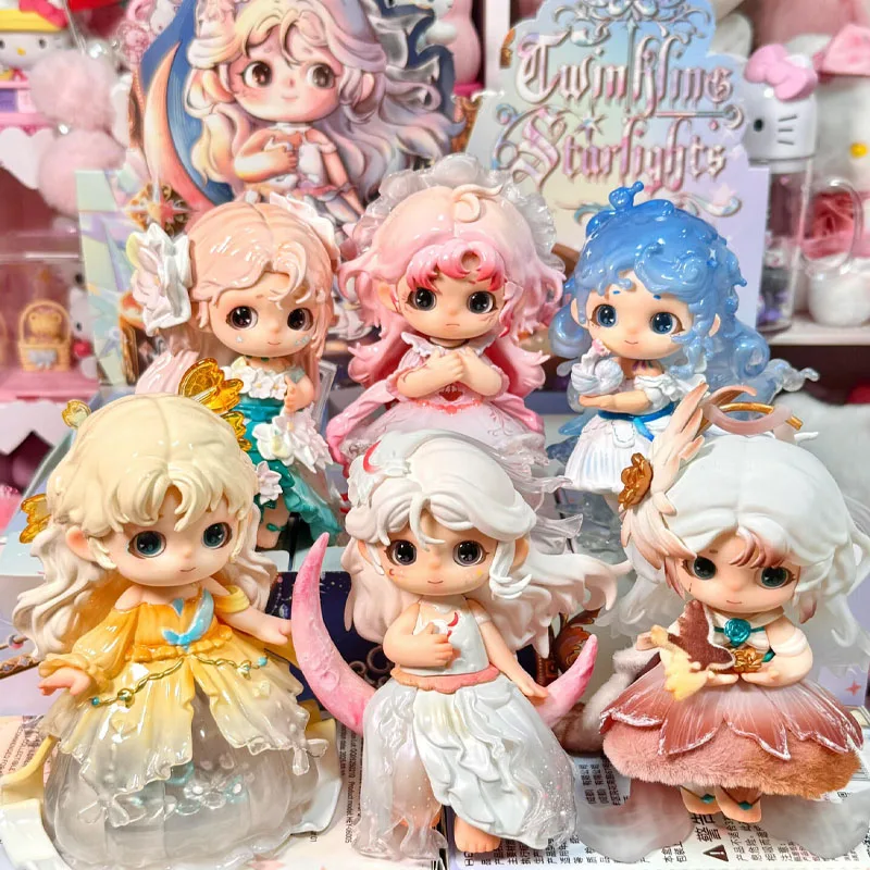 

Heyone Joy Qiaoqiao Twinkling Starlight Pvc Model Toy Doll Blind Box Desktop Collection Decoration Mystery Gift