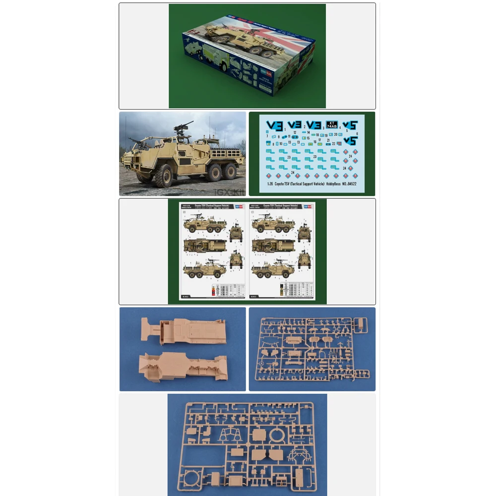 

Hobbyboss 84522 Масштабная модель 1:35: Тактический транспортный комплекс Coyote TSV, пластиковый конструктор для сборки, набор для хобби и творчества