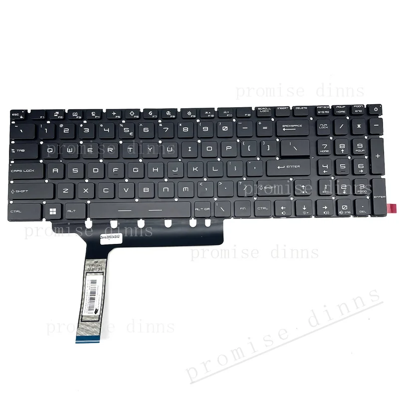 M   Keyboard W/RGB Backlit For MSI GE76 Raider 10UG 10UH 11UG 11UH 11UE MS-17K3 GP76