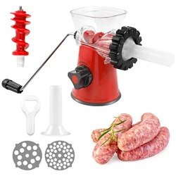 Manual Meat Grinder Mincer Meat Machine Sausage Stuffer Meat Stuffing Spice Grinder for Meat Ginger Garlic Chilli Kitchen Gadget