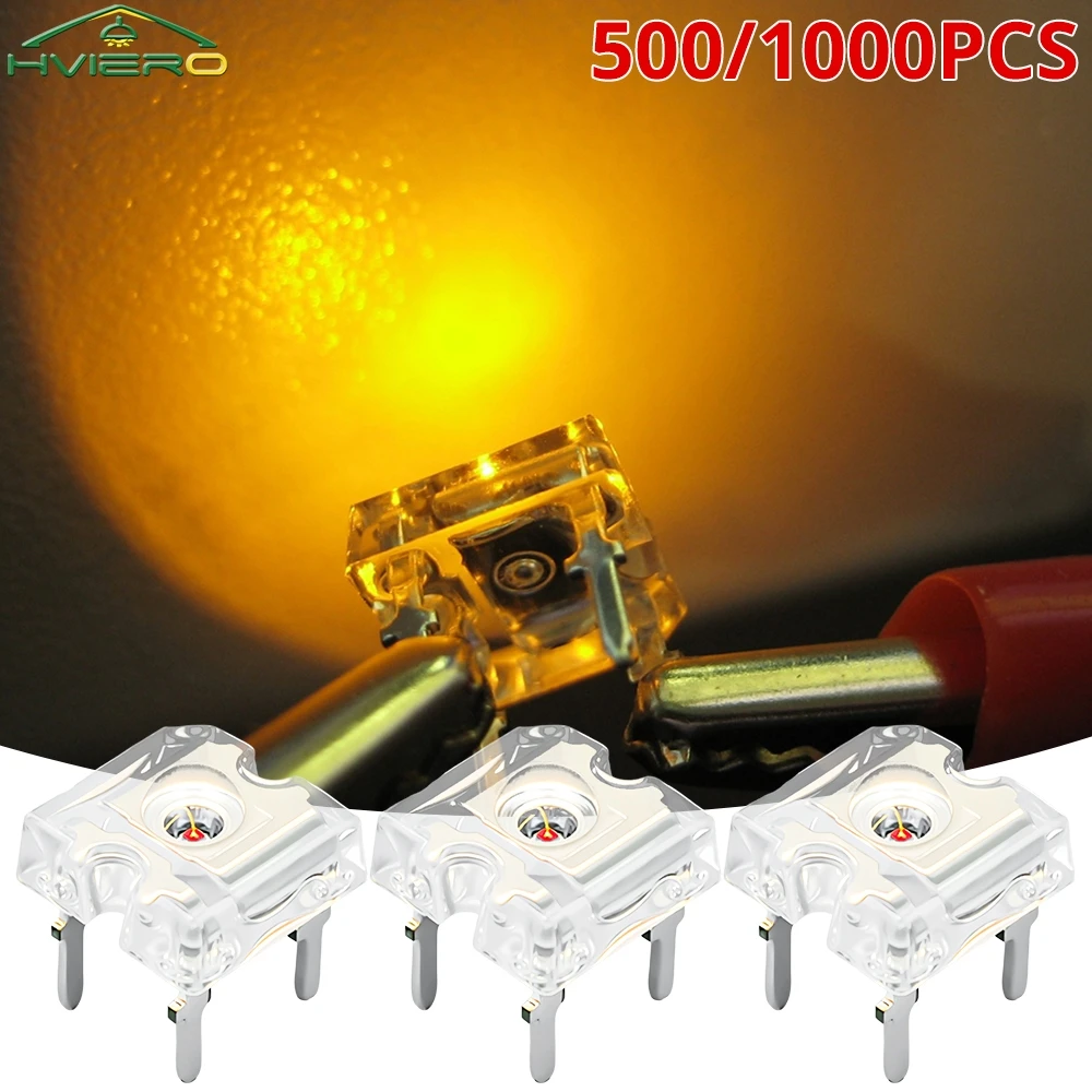 500/1000X 3mm Piranha Led Dome Beads Ultra Bright Multi-color Super Flux Diodes For Diy Home Holiday Decoration Signage Lighting