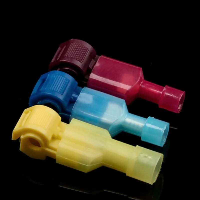 Kit de 60 connecteurs en T pour câbles électriques, sertissage rapide, bornes 22-10 AWG