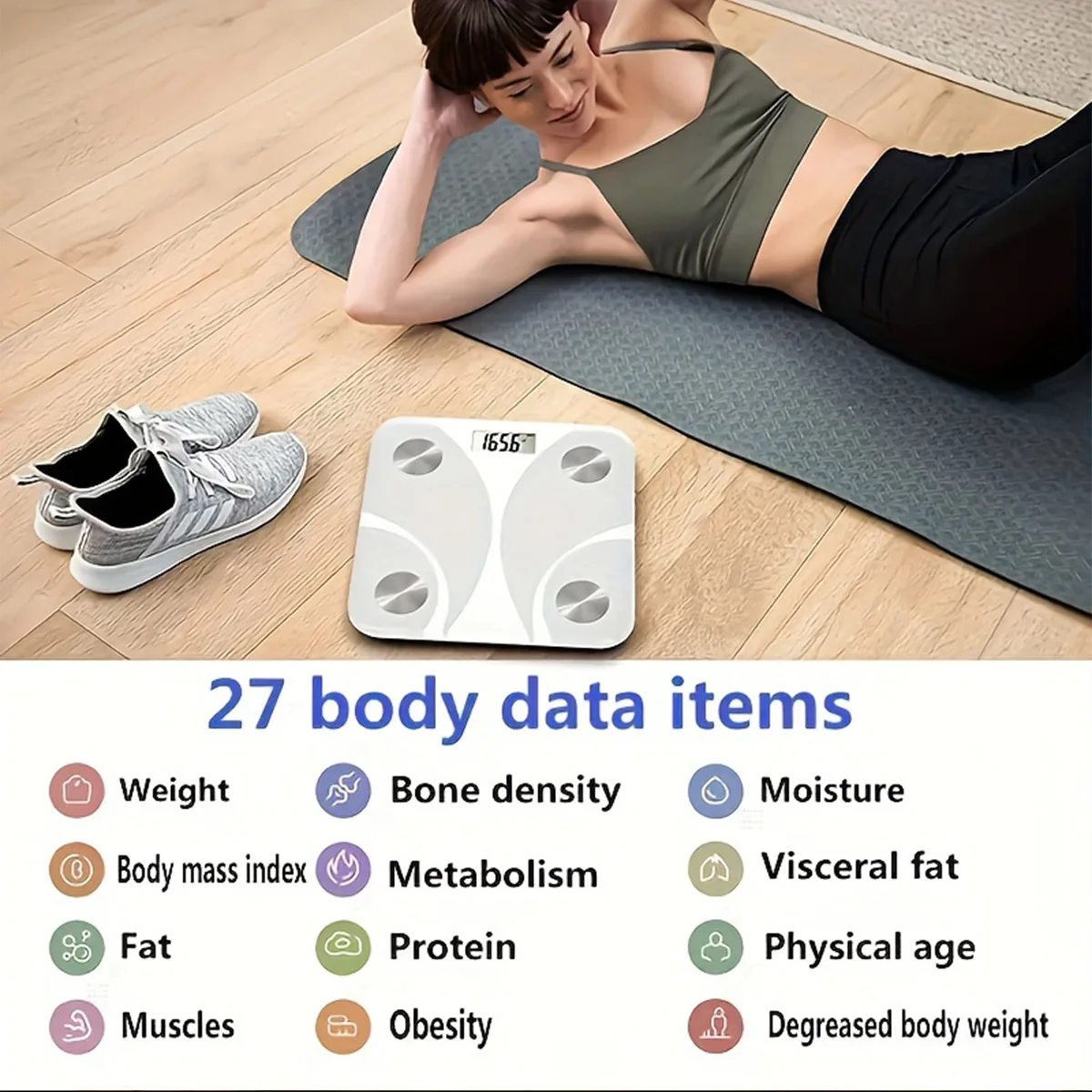 1pc Weight Scale Professional Fat Smart Bluetooth Measurement Height Weight Multi-functional Human Electronic Scale Home