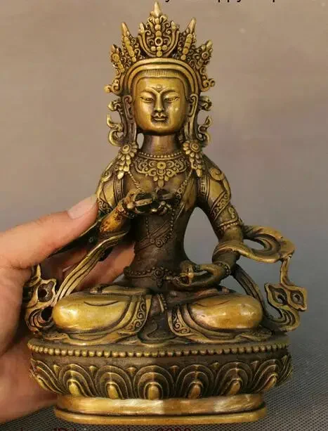 Imagem -03 - Bronze Tibetano Vajradhara Buda Estátua 8.4 h por Favor Escolha Estilo 21cm