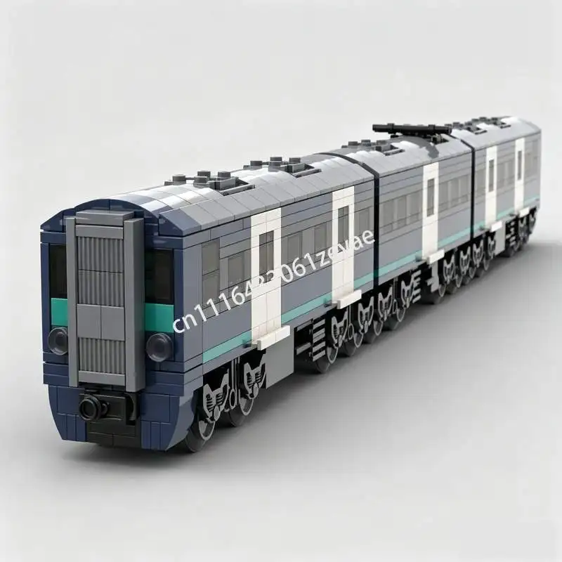 1254Pcs Modern Dual Voltage Multiple Unit Train Moc Creative Puzzle Model Custom Building Blocks Assembly Educational Toy Gifts