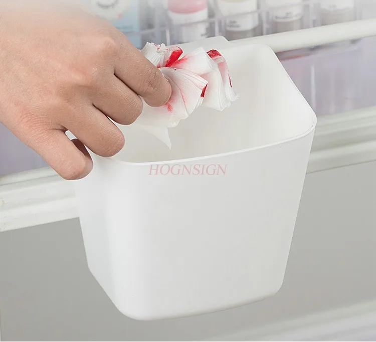 Beauty Cart Hanging Garbage Bin Embroidery Color Material Needle Piece Beauty Cotton Stick Storage Box