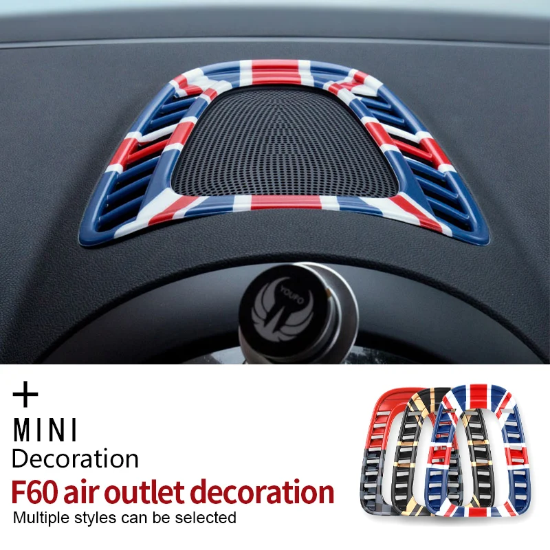 Interior Instrument Panel Center Decor Air Condition Vent Outlet Output Cover Trim for M Coope r Country F 60 Car Sticker