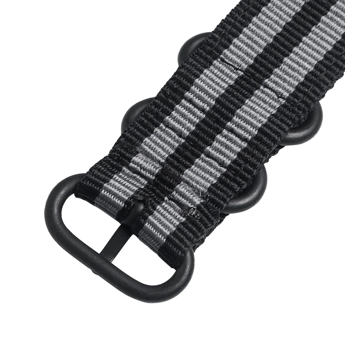 

20Mm Nylon Watch Band Mechanically Woven Heavy Duty Strap Seamless Welding Top Stainless Steel Buckle Sport Wristband Accessory