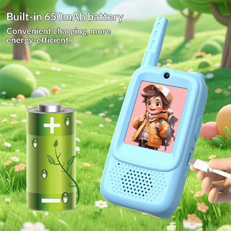 Set 2 onmiddellijke videocommunicatieapparaten voor kinderen binnengebruik tot 500 m Uitgebreid 15UB