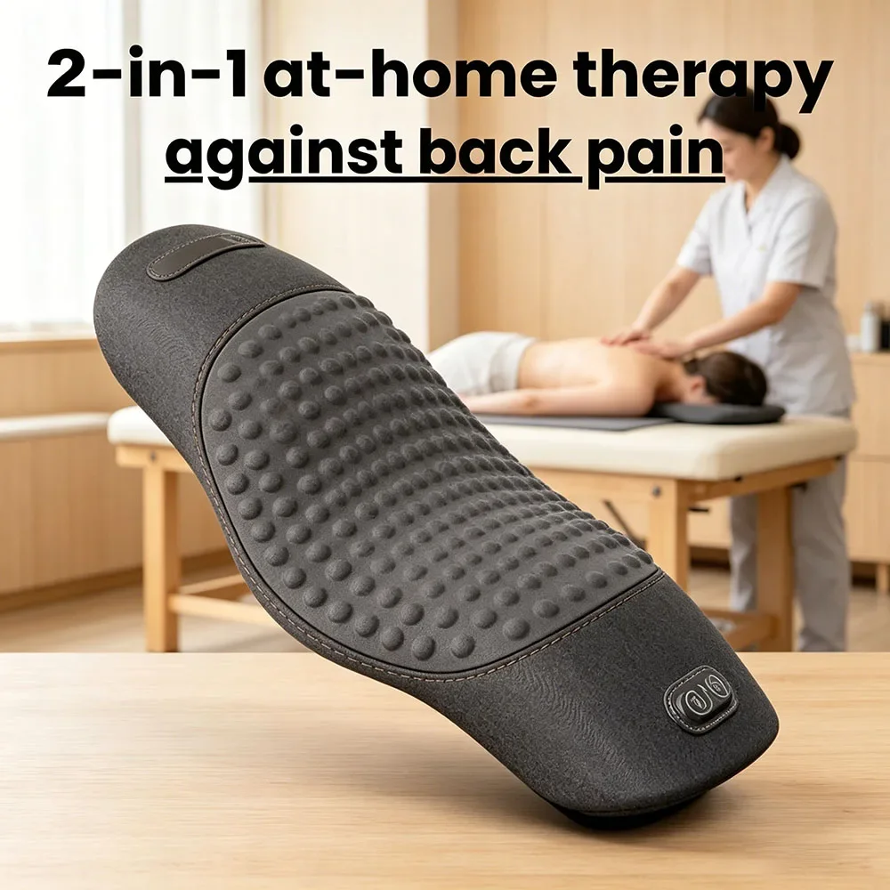 

Premium Waist Pillow Back Massage Protection Pad Lying Flat Waist Relief Waist Support Heating Vibrating Back Massager