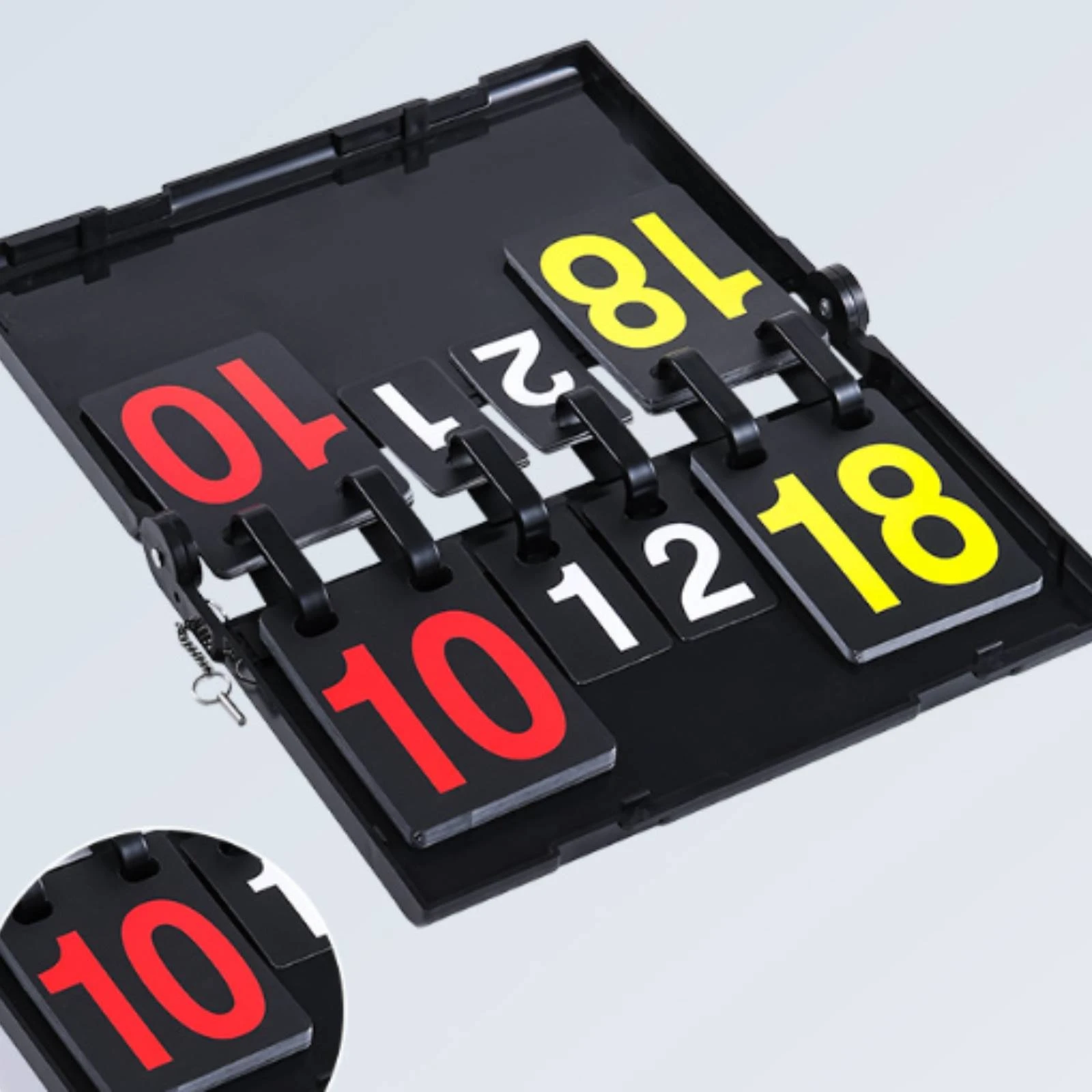 Tabletop Scoreboard with Flip Cards Collapsible Tabletop Scoreboard Score Counter Manual Scorekeeper Easy to Read for Referees - view 5