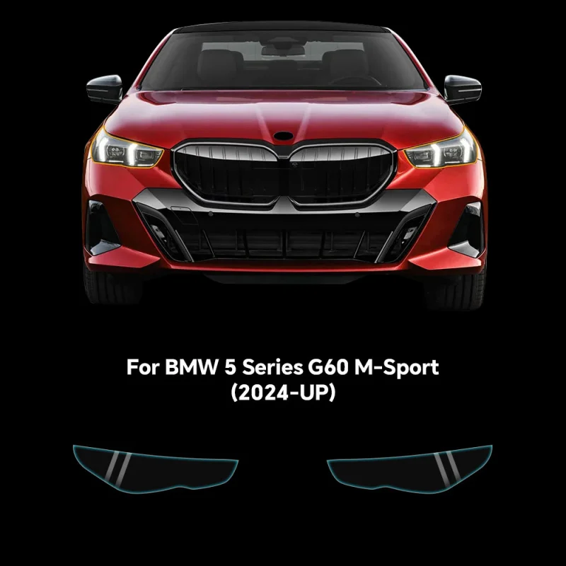 

PFCC for BMW G60 5 Series M Sport 2024 Headlight Rearview Film Precut Paint Protection Anti-Scratch TPU Clear PPF Accessories