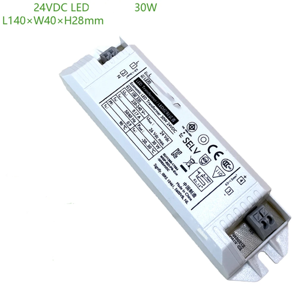 Original Economeic LED Transformer 30W 24VDC FOR Philips Lamp Belt Drive DC24V Low Voltage Switching Power DC Control Device