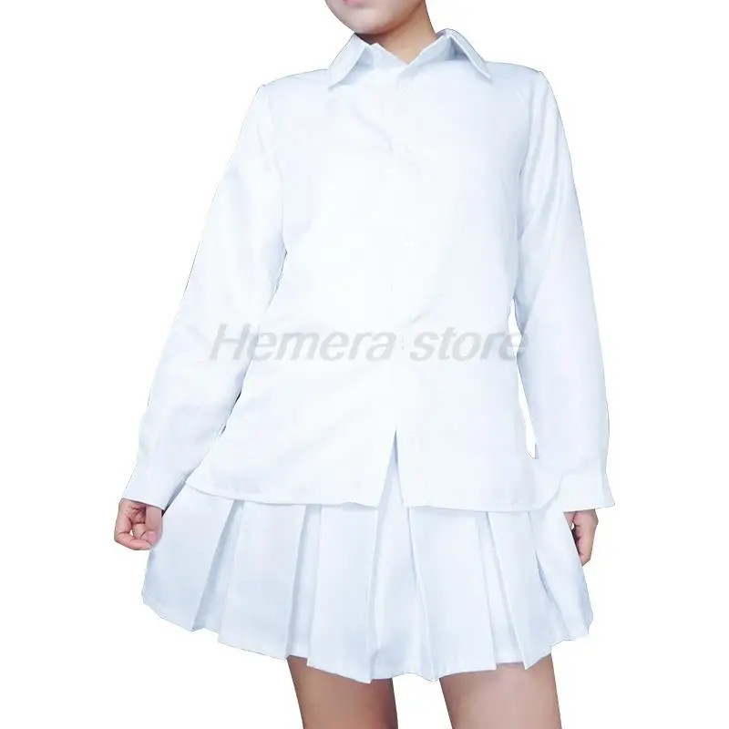 

Halloween Anime The Promised Neverland Emma Cosplay Costume Shirt Skirt Costume Student Uniform Emma