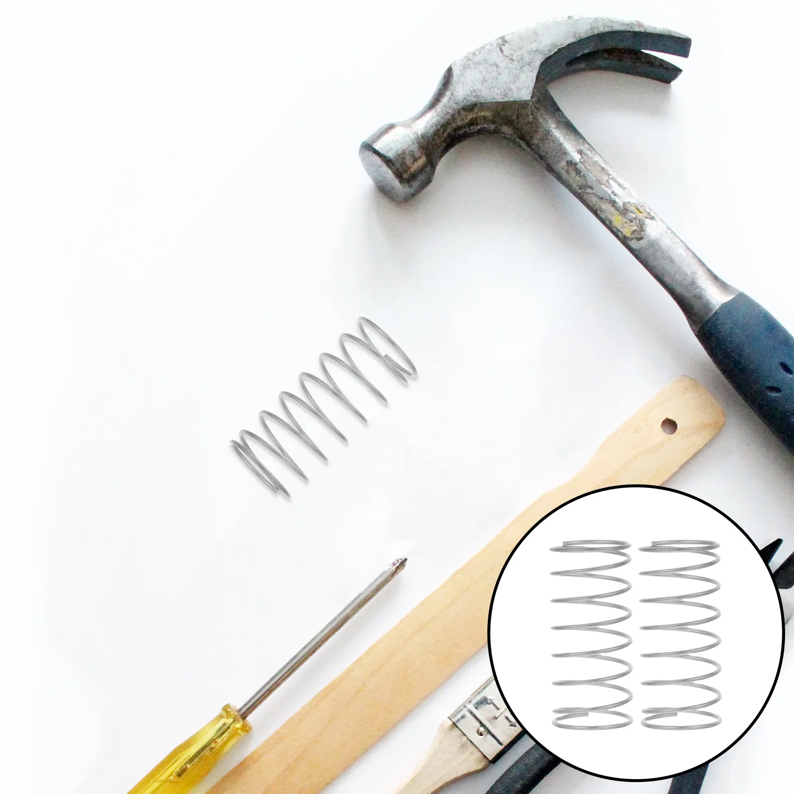 

20 шт. пружин для сливного клапана унитаза из нержавеющей стали, универсальные, для ремонта, кнопка-запускатель для крышки бачка, DIY