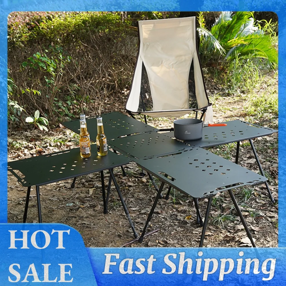 Folding Camping Table Legs Metal Foldable Furniture Legs Adjustable Height Coffee Table Legs Camping Equipment Outdoor Travel
