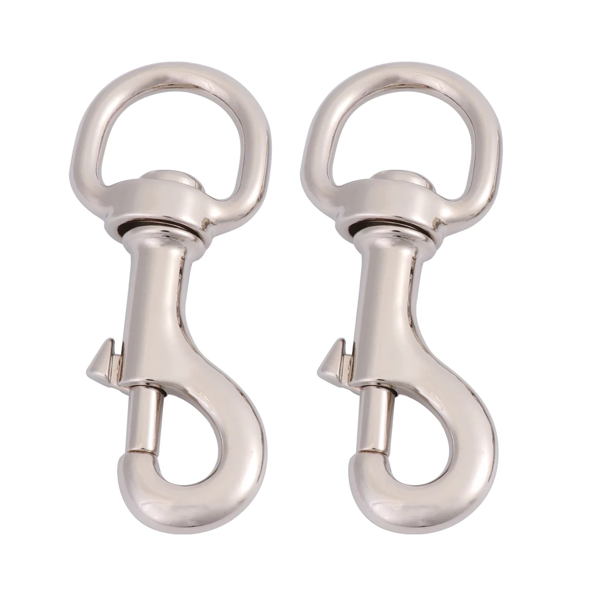 

2 Pcs Hook Pet Leash Buckle Harness Accessories Button Traction Rope Collar Hooks White with Swivel Joint