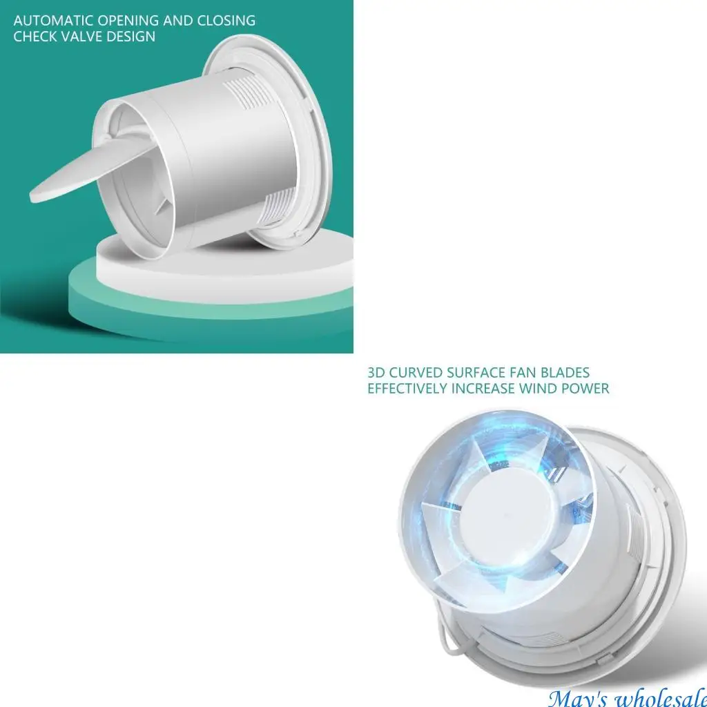 Wall Mounted Exhaust Fan Low Noise Ventilation Fan Ventilation Extractor 448A