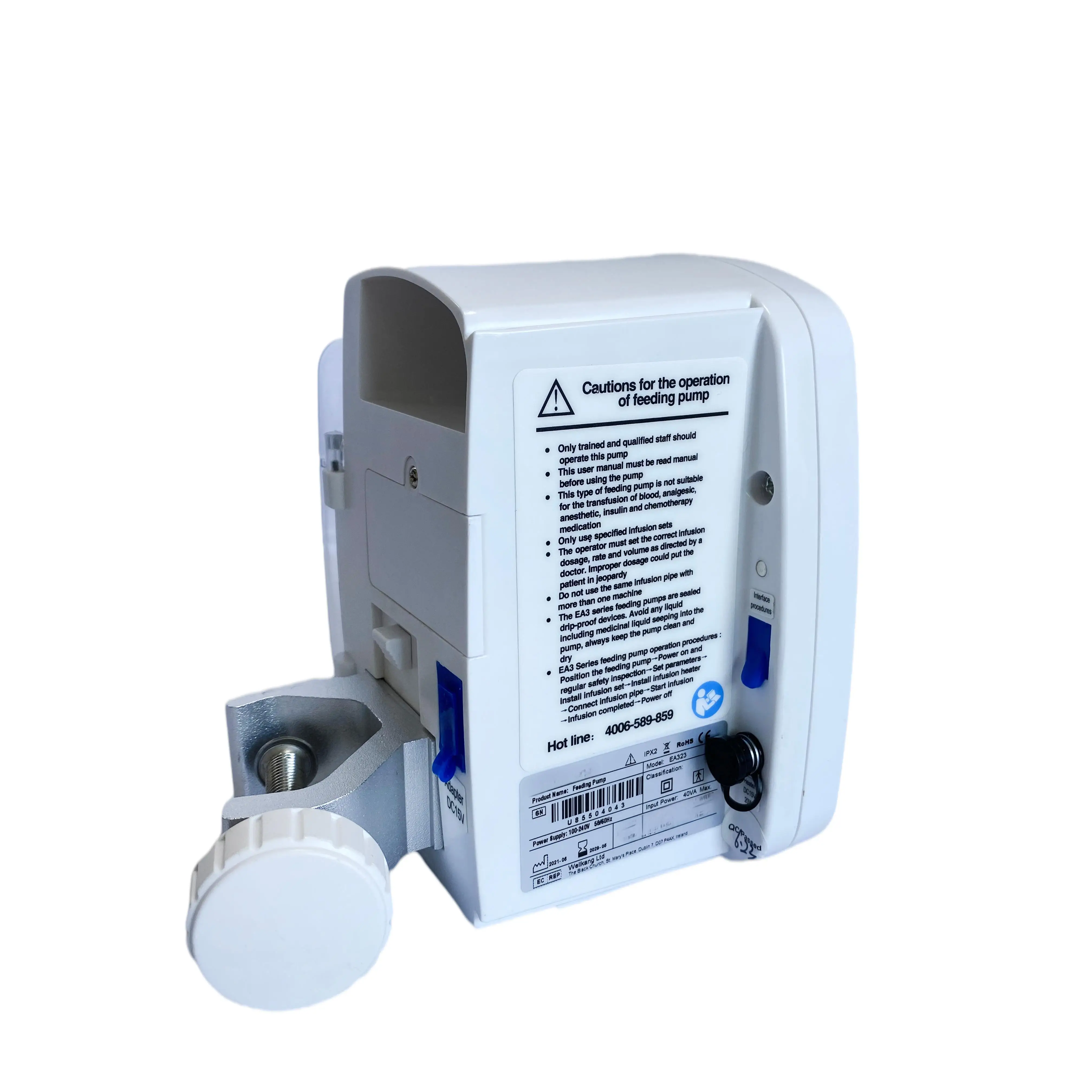 Buy Wholesale CE Certified Veterinary Enteral Feeding Pump JZ-LFP323 Electronic Positive Displacement Peristaltic Pump