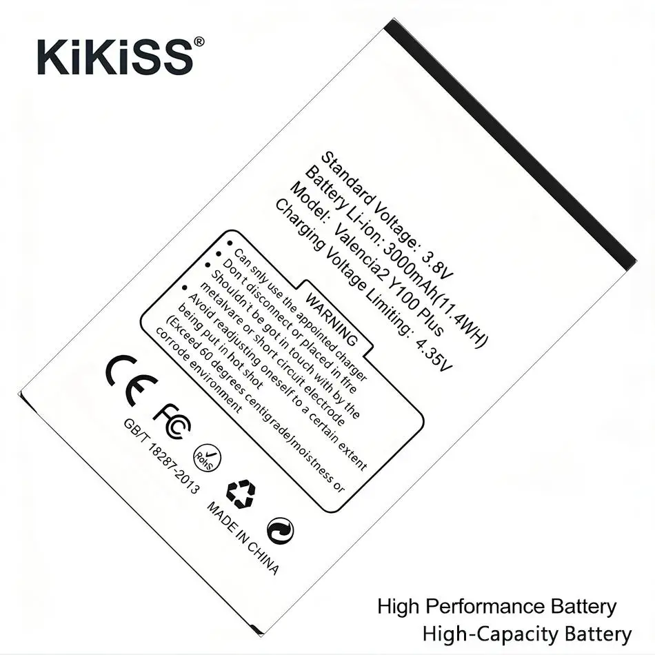 Аккумулятор для мобильного телефона с высокой совместимостью для Doogee Nova Y100 Plus, 3000 мАч