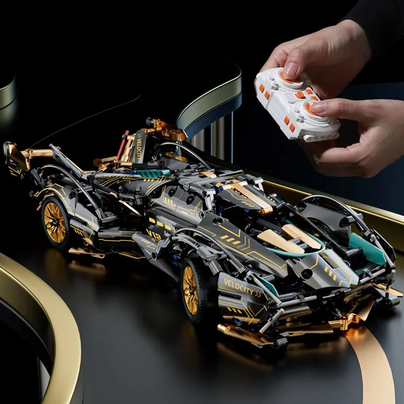 1:14 Building Block Car Cool Technology Design Optional Power Group Birthday Christmas Gift for Friends or Kids moc
