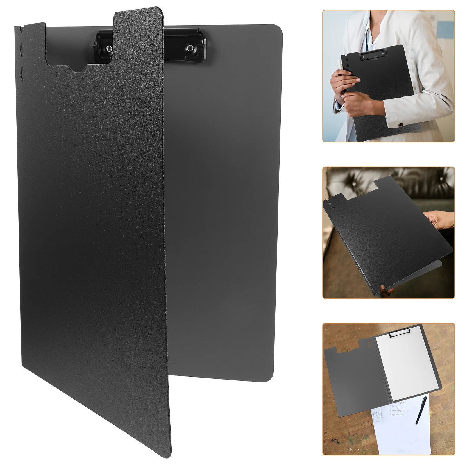 

Waterproof Fold with Double Clips Clipboard A4/A3 File Cover Folder Write Draw Pad Clip Organizer Office Supplies Clipboard