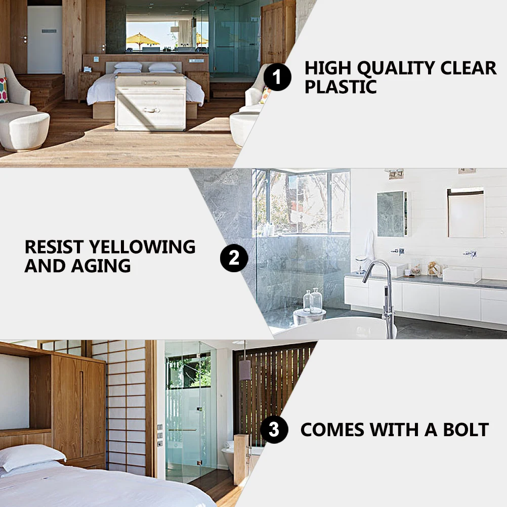 

12pcs No Trace Nail Hooks for Hanging Signs Glass Window Clear Plastic Screw Included Lightweight Poster Hanger for Mirrors